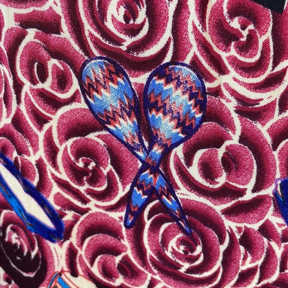 Vintage BayouWear NOLA Jazz & Heritage Festival HowAhYa 1990s Midi Skirt Size M - Picture 11 of 16